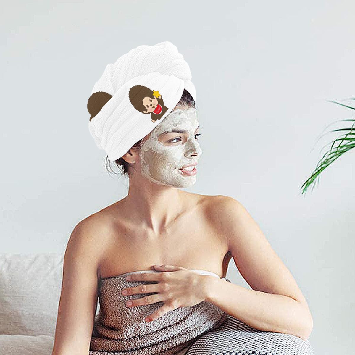 Amazon｜モンチッチ ドライキャップ ヘアドライタオル 乾いたヘア